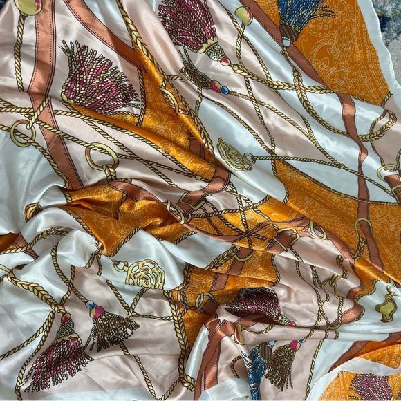 Pack of 2 Large Satin Scarves - Picture 2 of 3